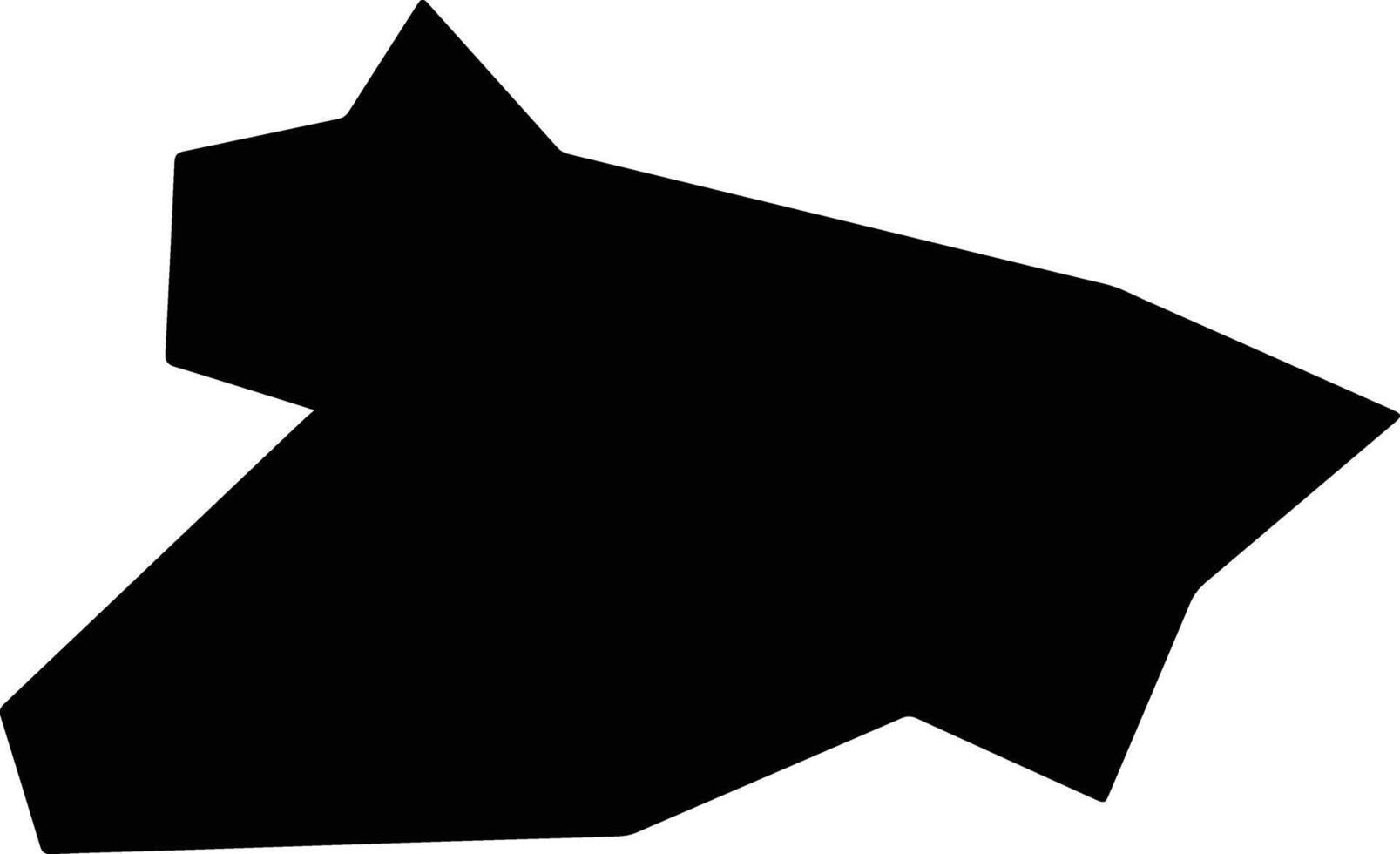 Pedra Bela Brazil silhouette map vector