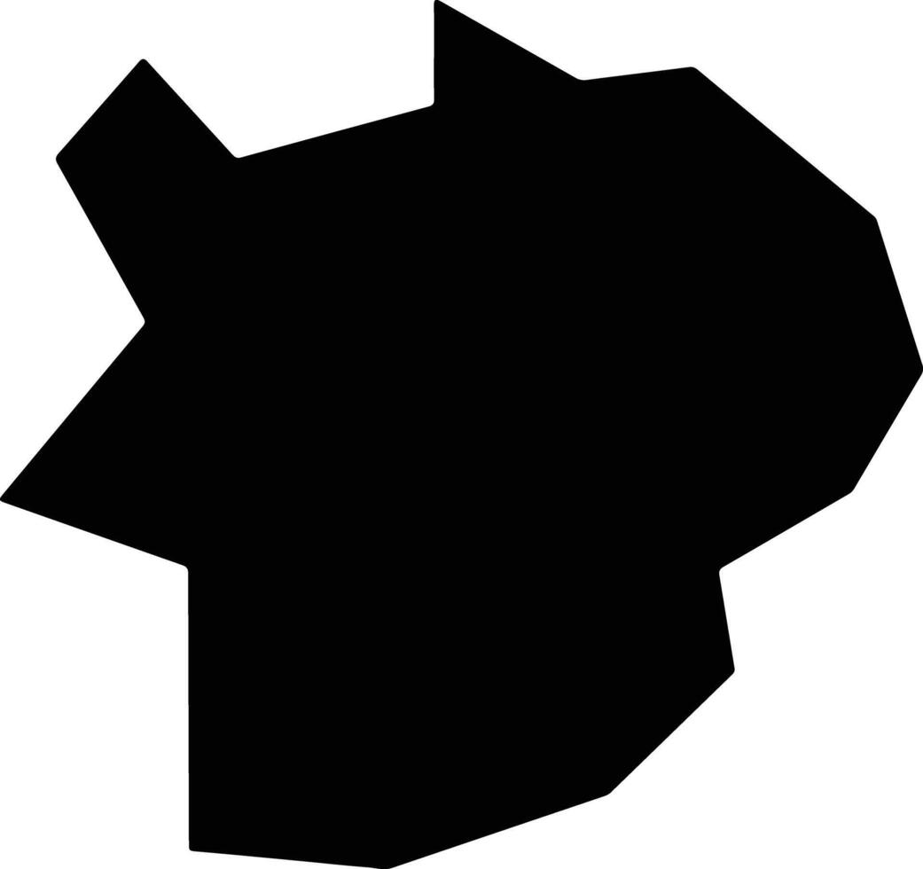 Pedra do Anta Brazil silhouette map vector