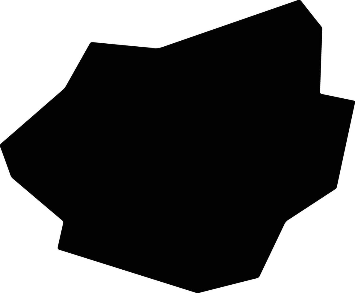 Pedralva Brazil silhouette map vector