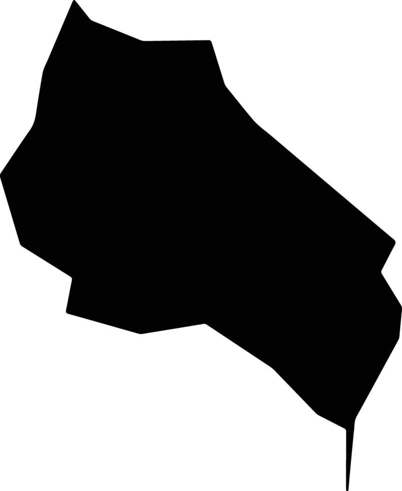 Pedras de Fogo Brazil silhouette map vector