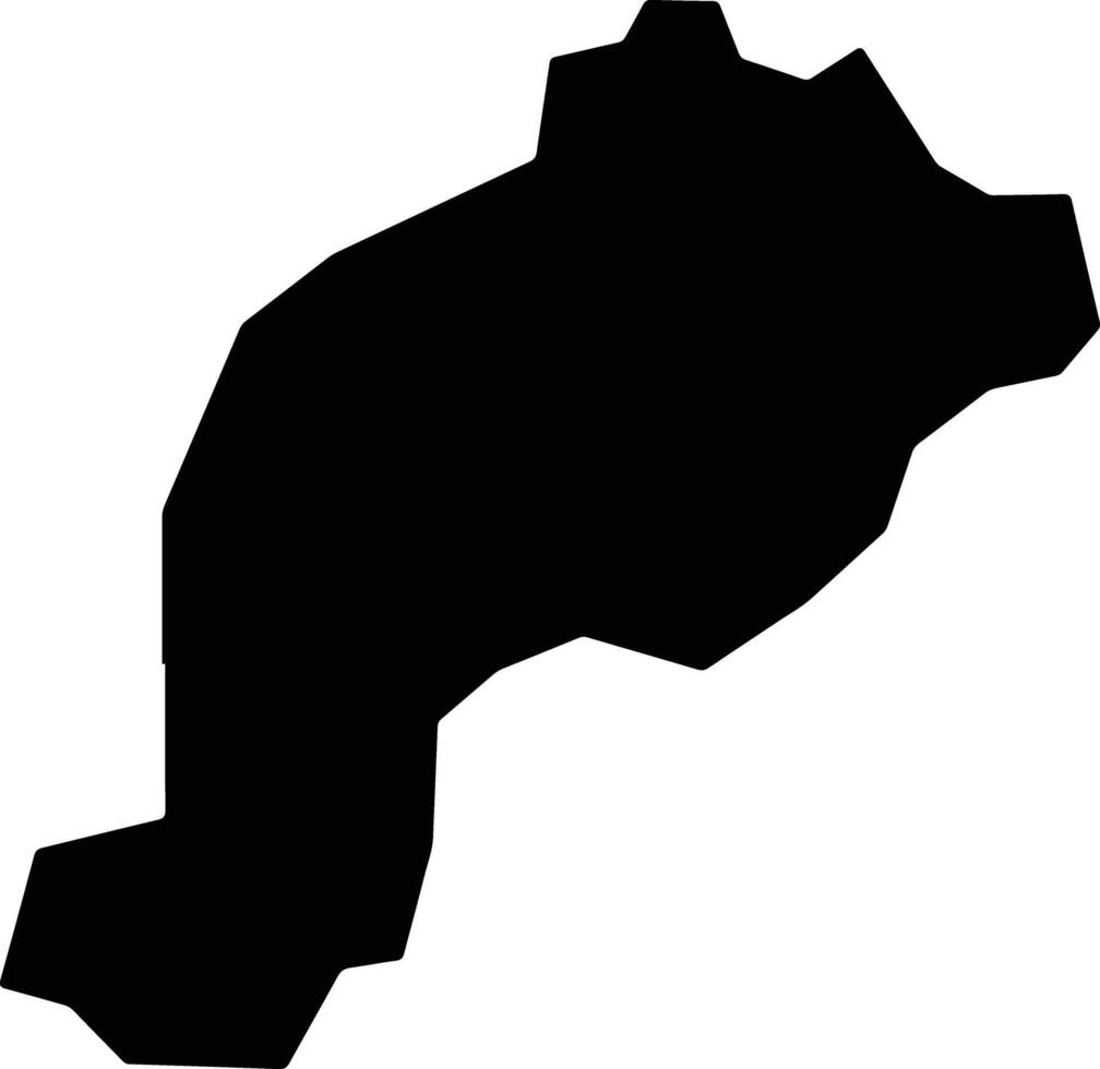 Pedro de Toledo Brazil silhouette map vector