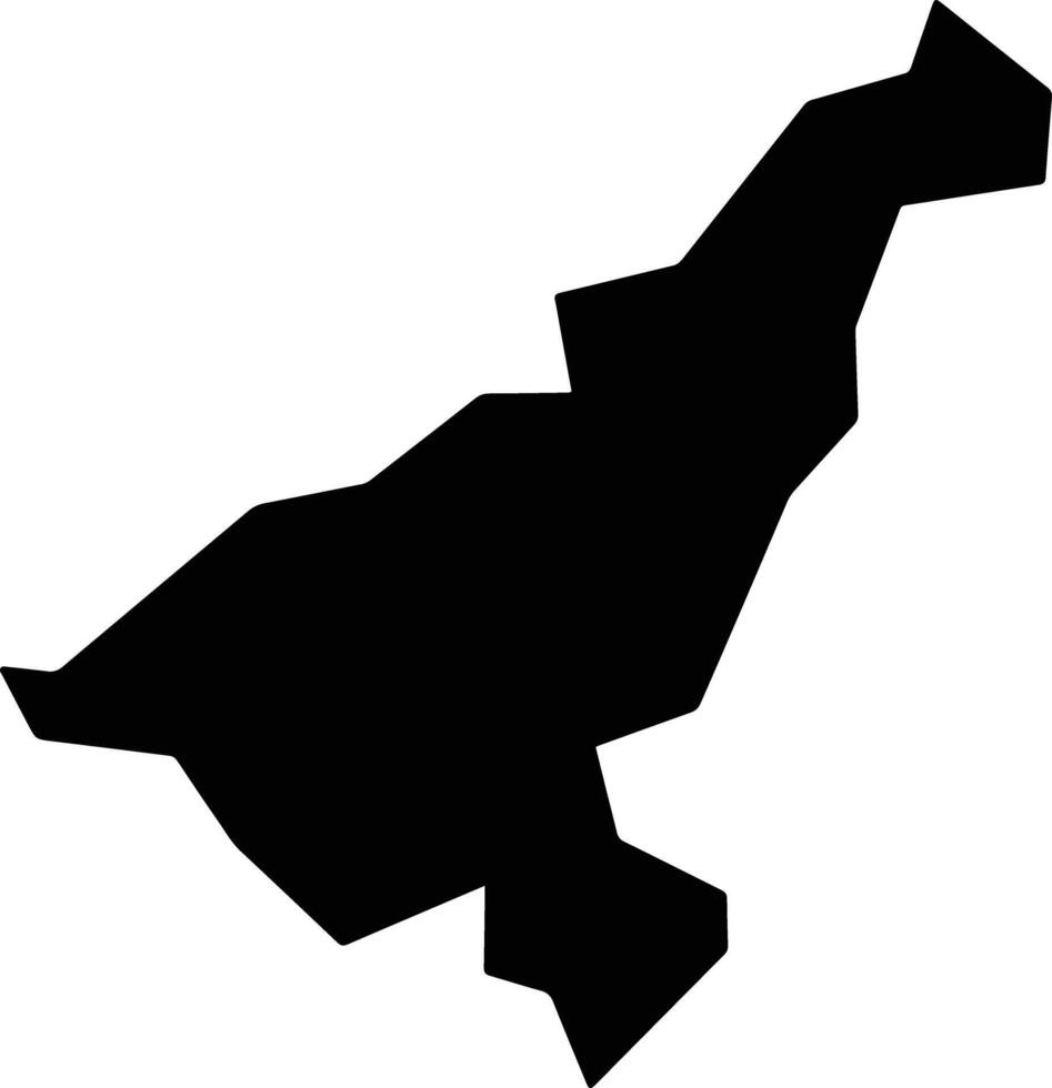 Pedro Leopoldo Brazil silhouette map vector