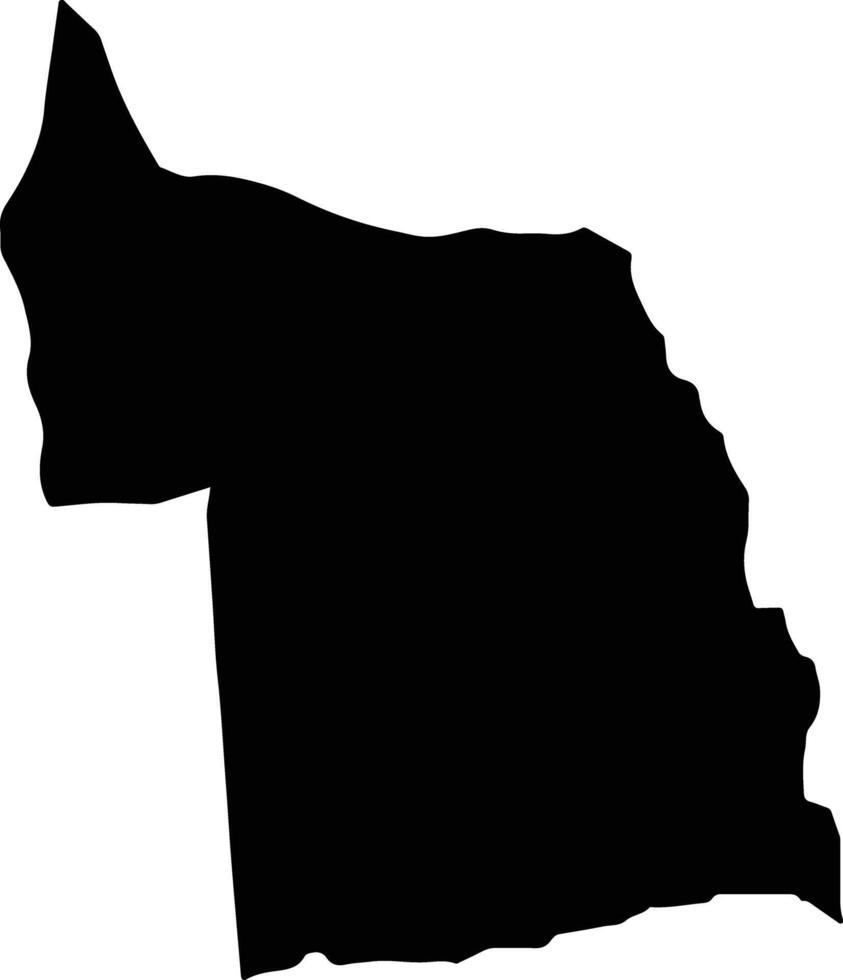 Pedro Plains Jamaica silhouette map vector