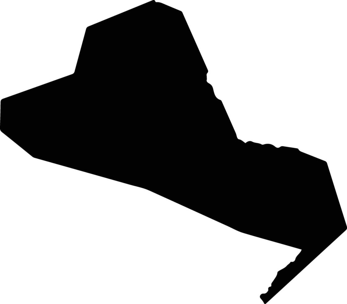 Pehchevo North Macedonia silhouette map vector