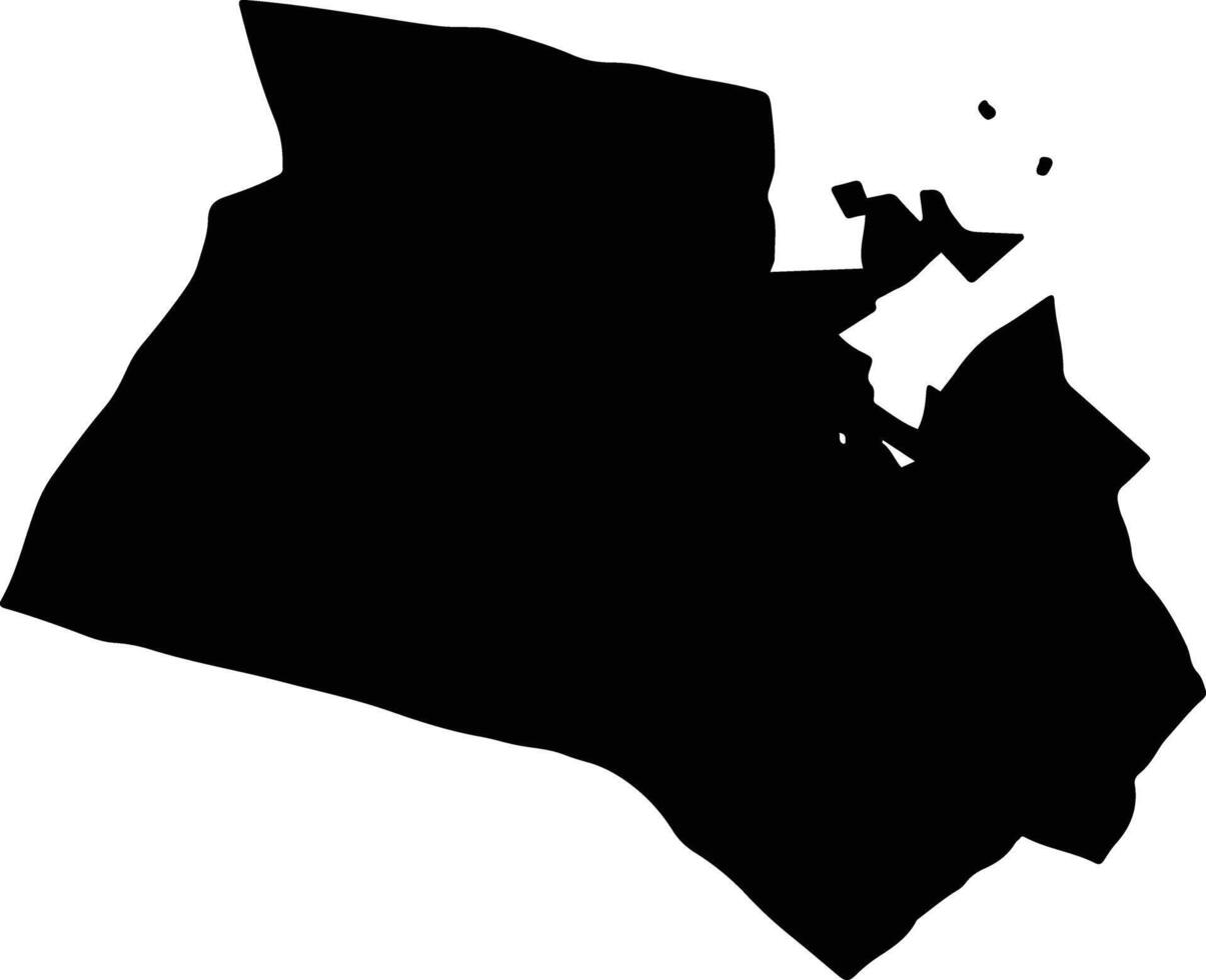 Pegunungan Arfak Indonesia silhouette map vector