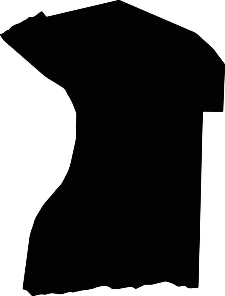 Penal Debe Trinidad and Tobago silhouette map vector