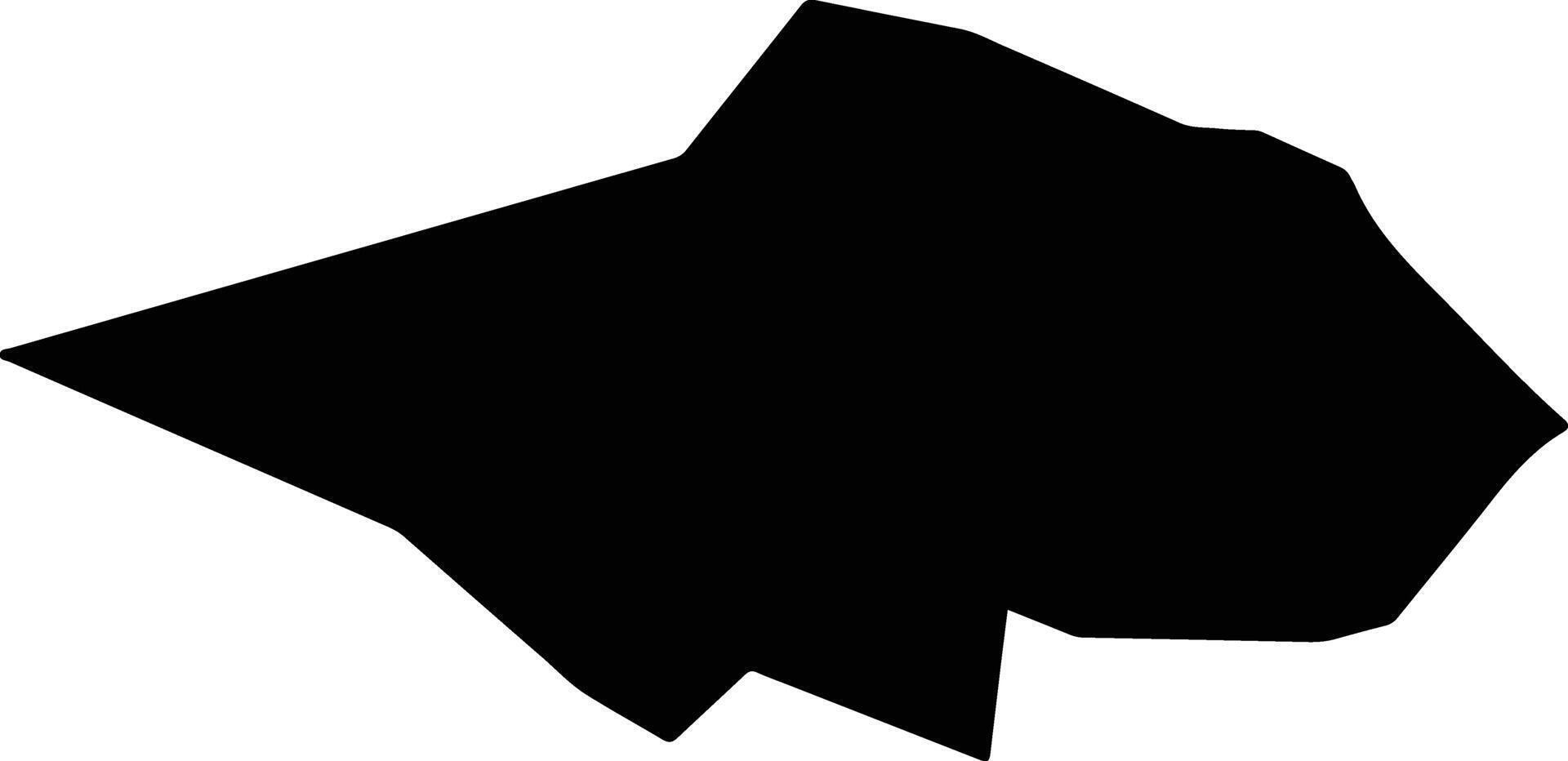Penalva Brazil silhouette map vector