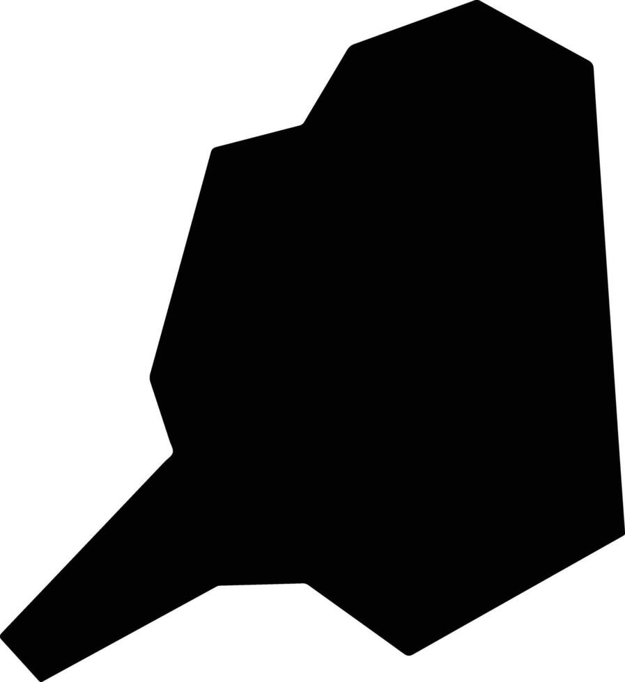 Pengshuimiaozutujiazuzizhixian China silhouette map vector