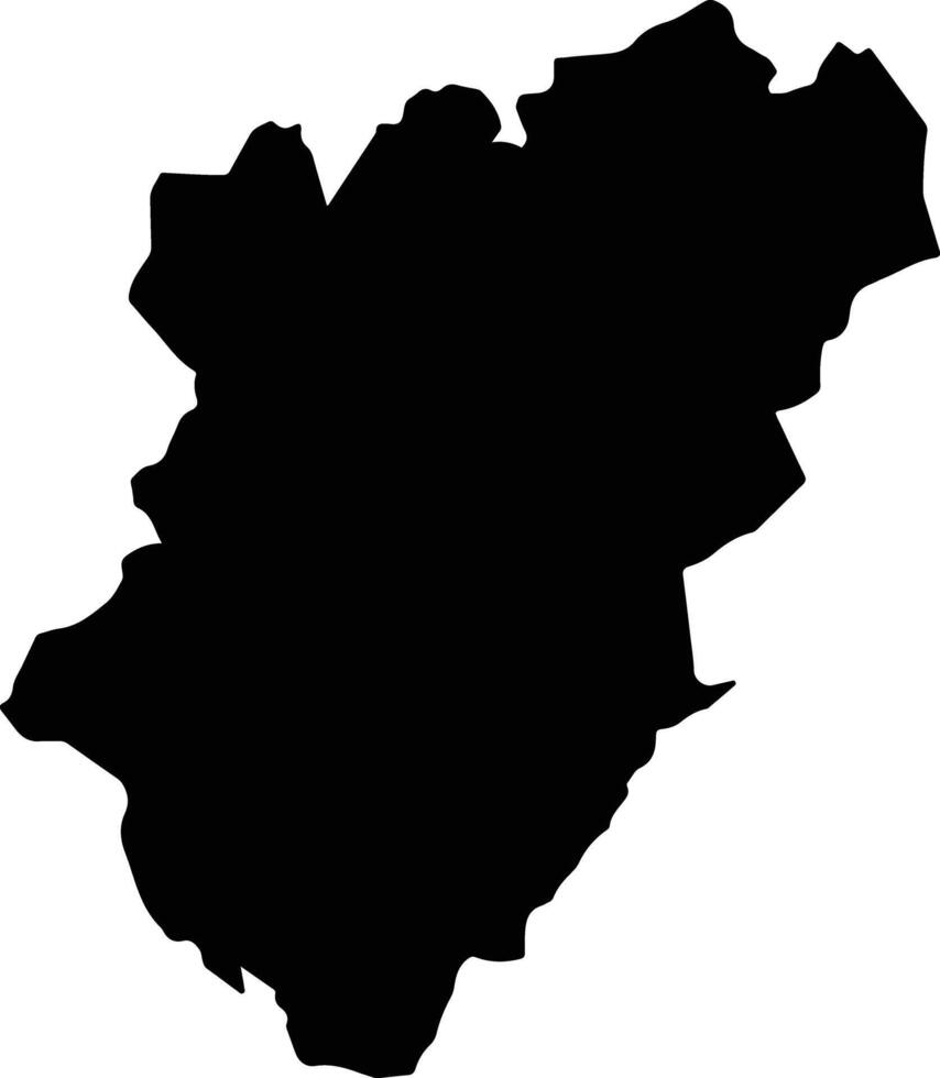 Penjamillo Mexico silhouette map vector