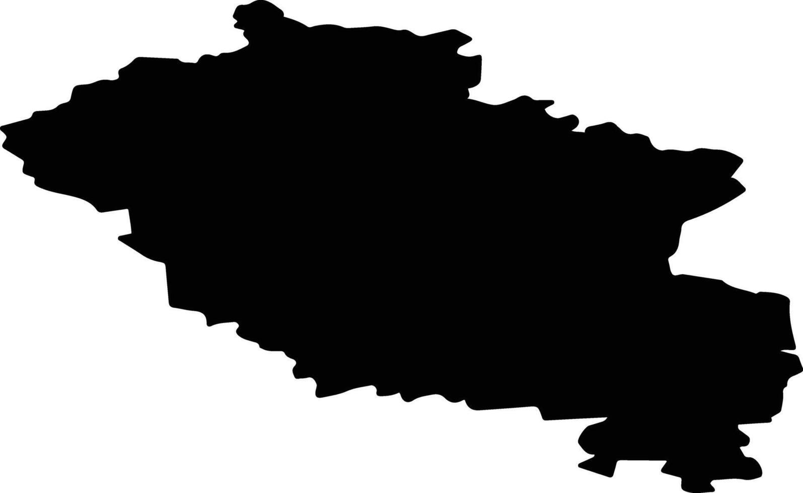 Penovsky District Russia silhouette map vector