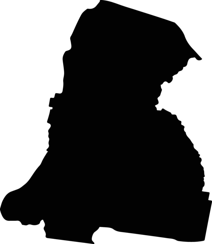 Penrith Australia silhouette map vector