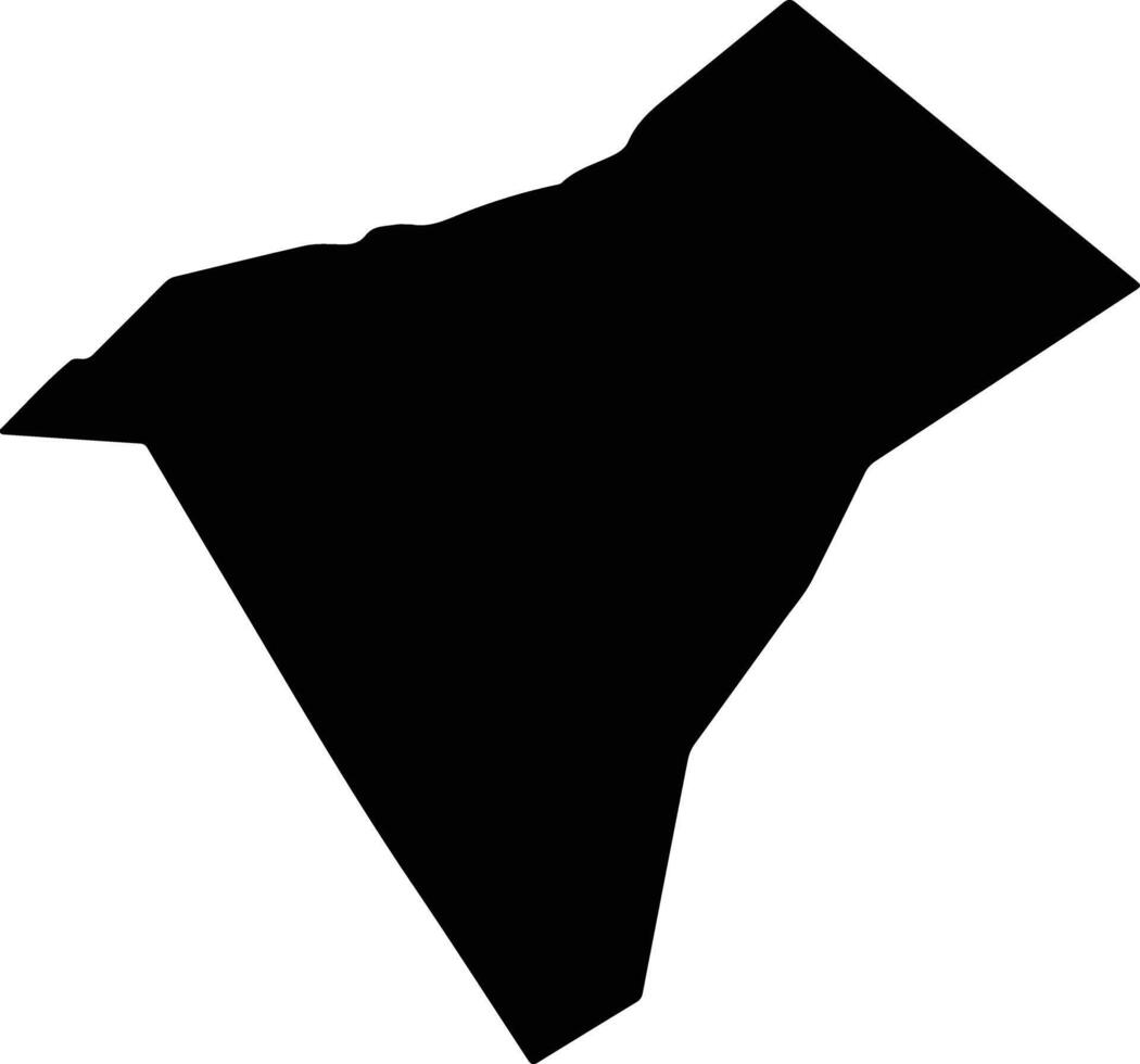 Pentageia Cyprus silhouette map vector