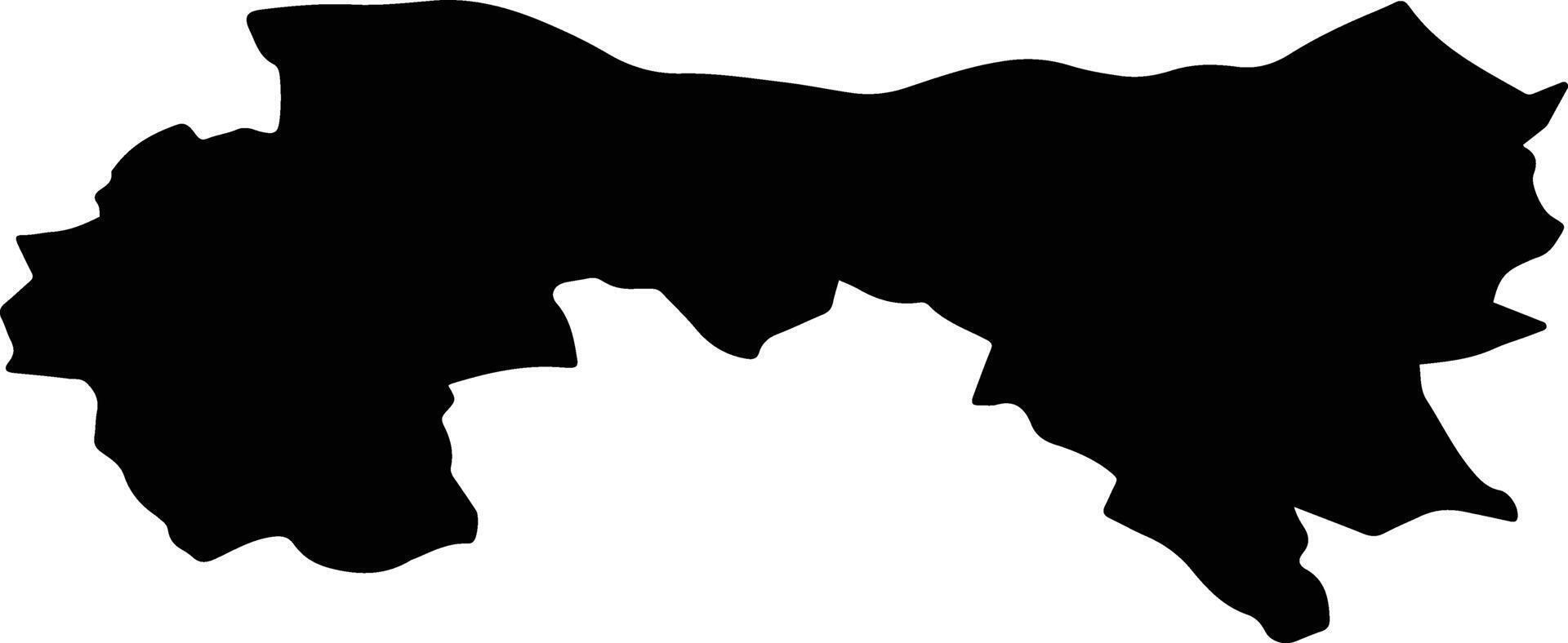 Pentilj Slovenia silhouette map vector