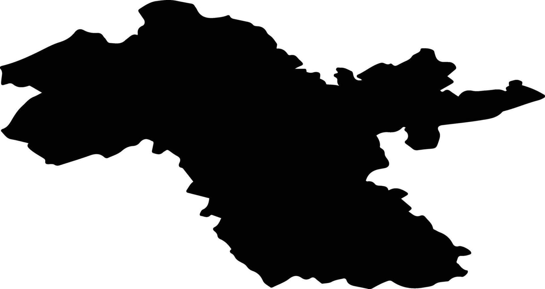 Penzensky District Russia silhouette map vector