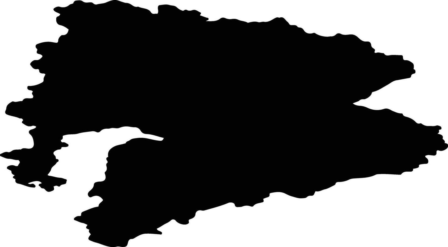 Penzhinsky District Russia silhouette map vector