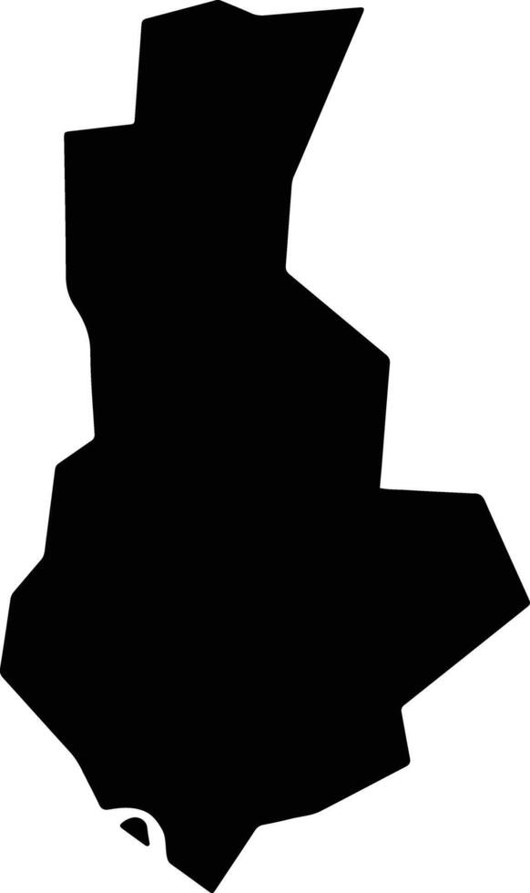 Perak Tengah Malaysia silhouette map vector