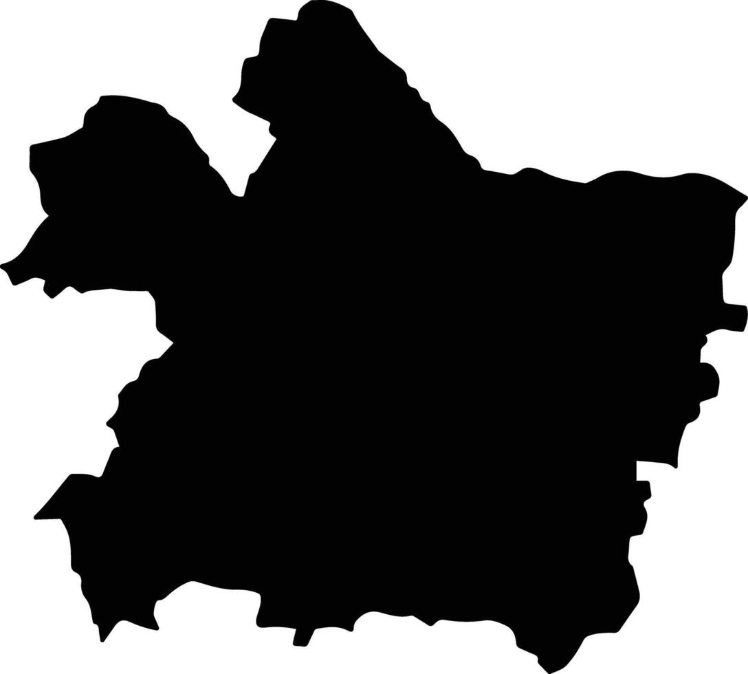 Perambalur India silhouette map vector