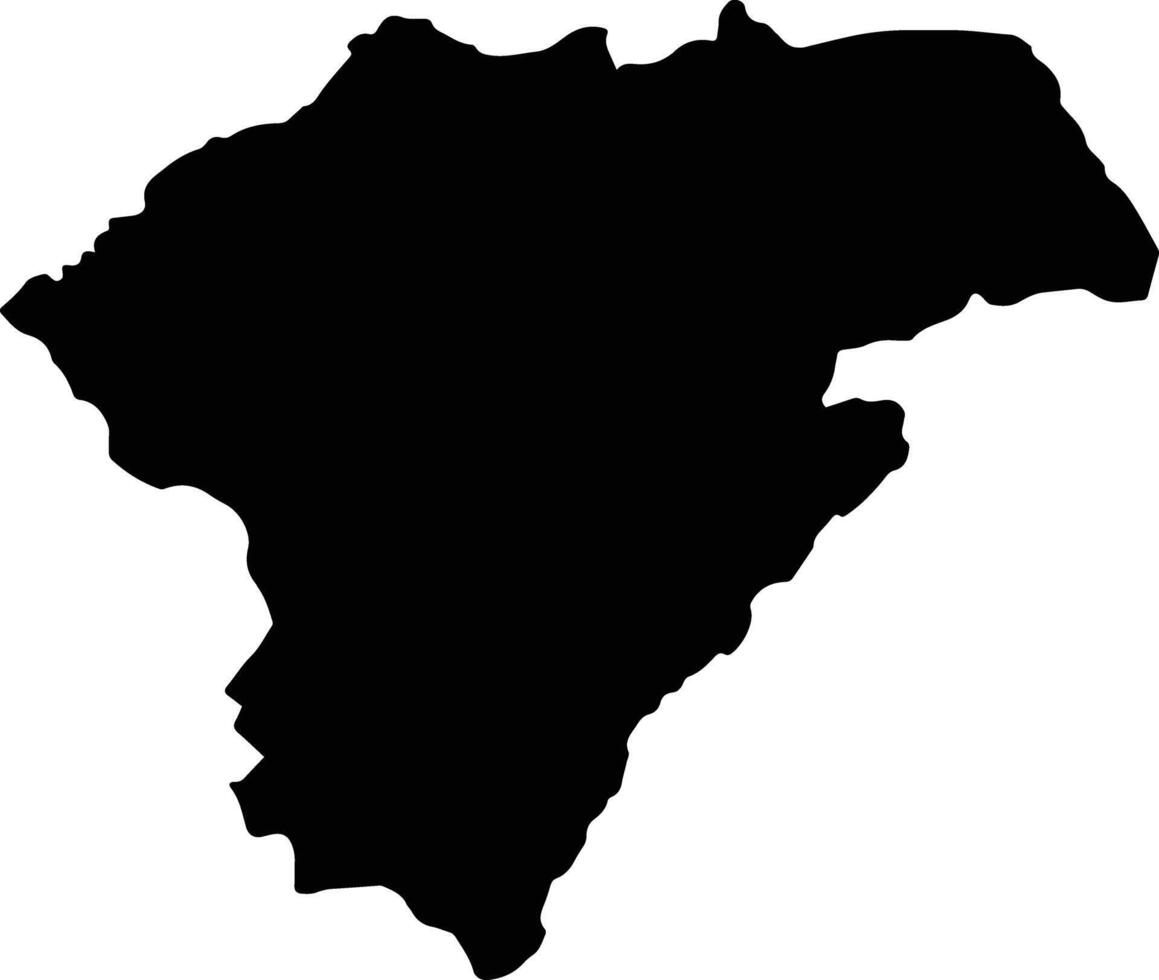 Peren India silhouette map vector