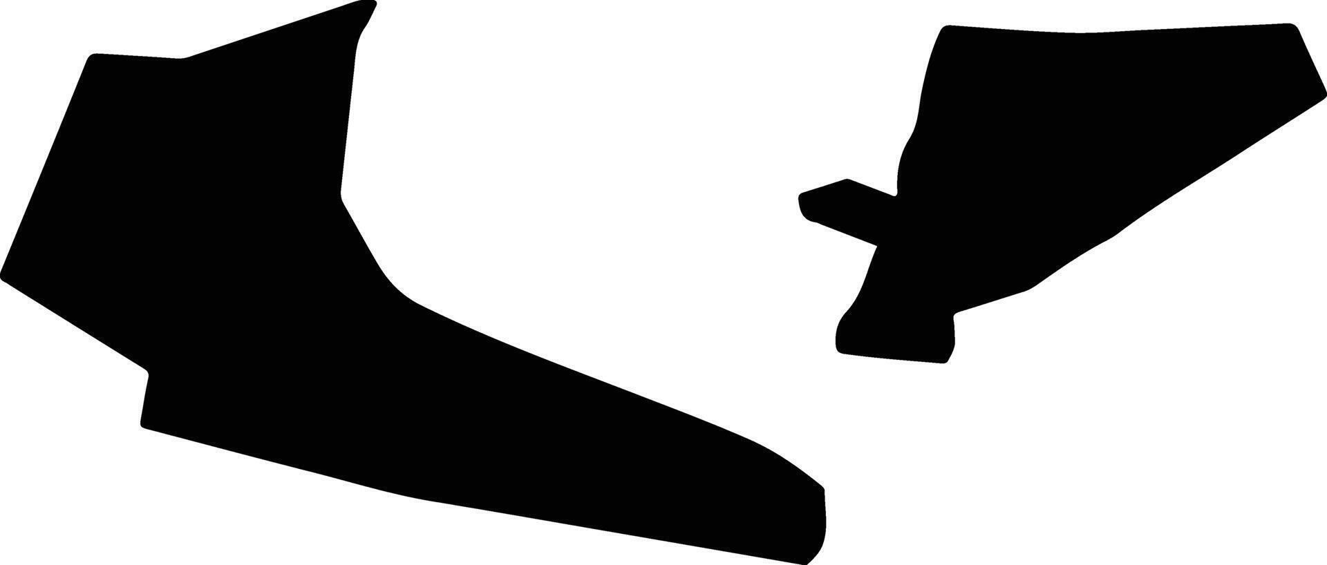 Pergamos Cyprus silhouette map vector