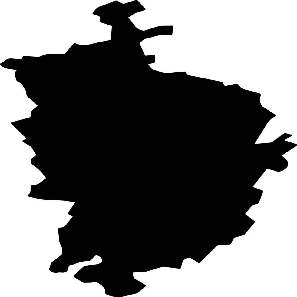 Perevozsky District Russia silhouette map vector