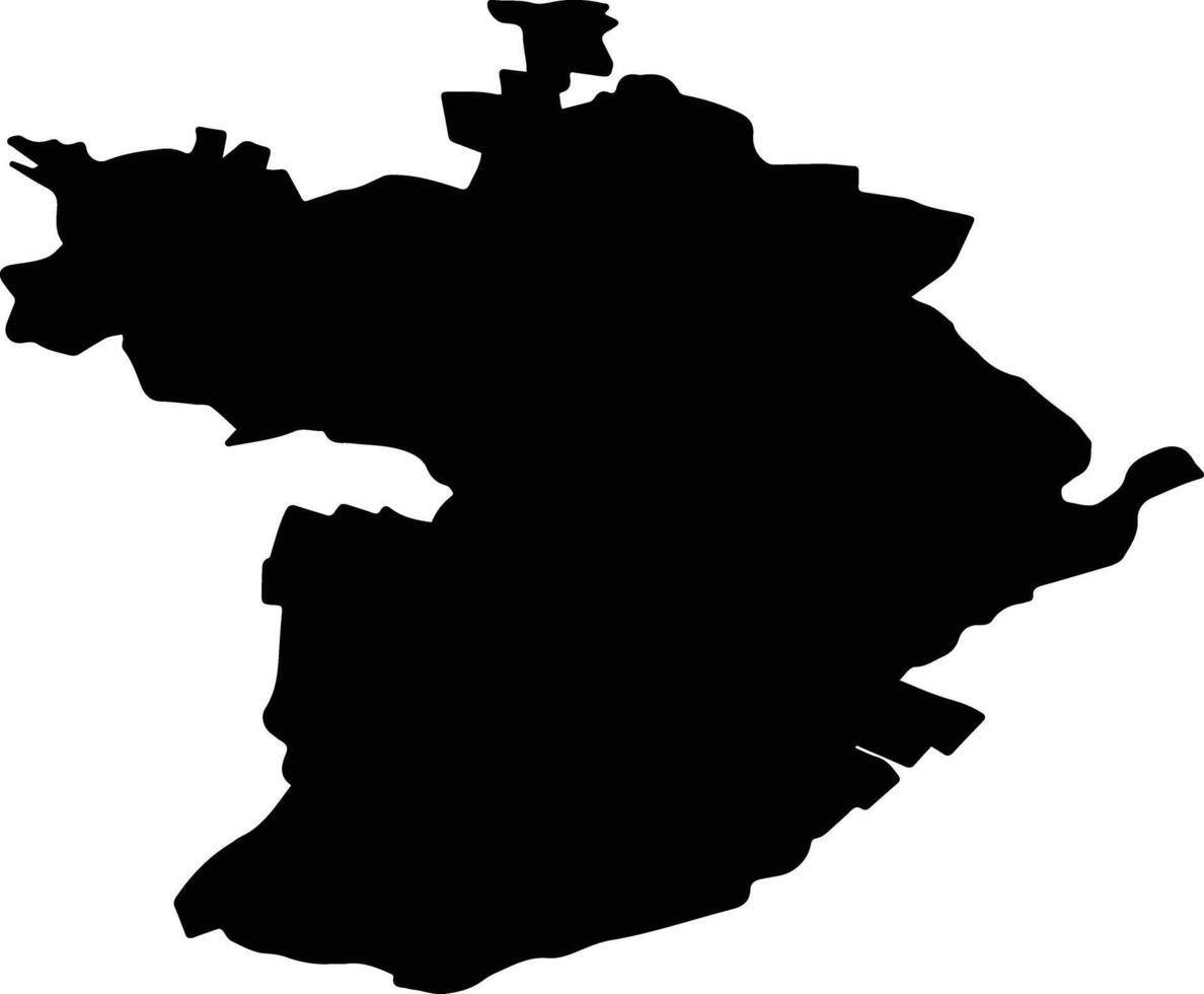 PERICEI Romania silhouette map vector