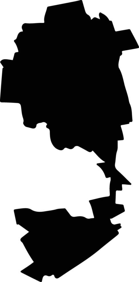 PERIENI Romania silhouette map vector