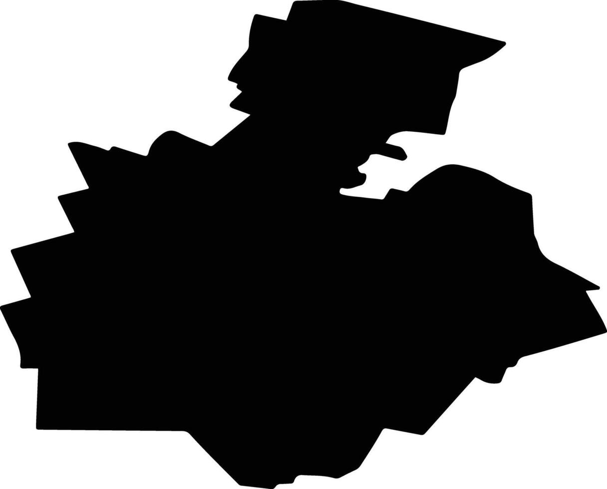 PERISOR Romania silhouette map vector