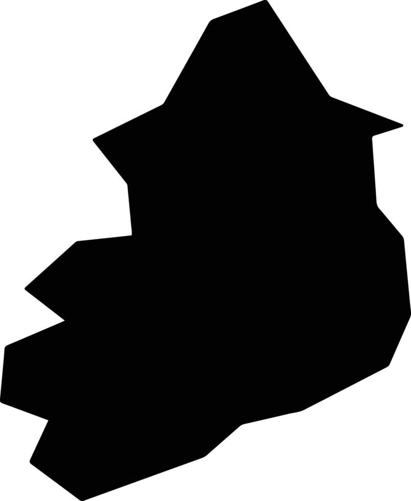 Peristerona Lefkosias Cyprus silhouette map vector