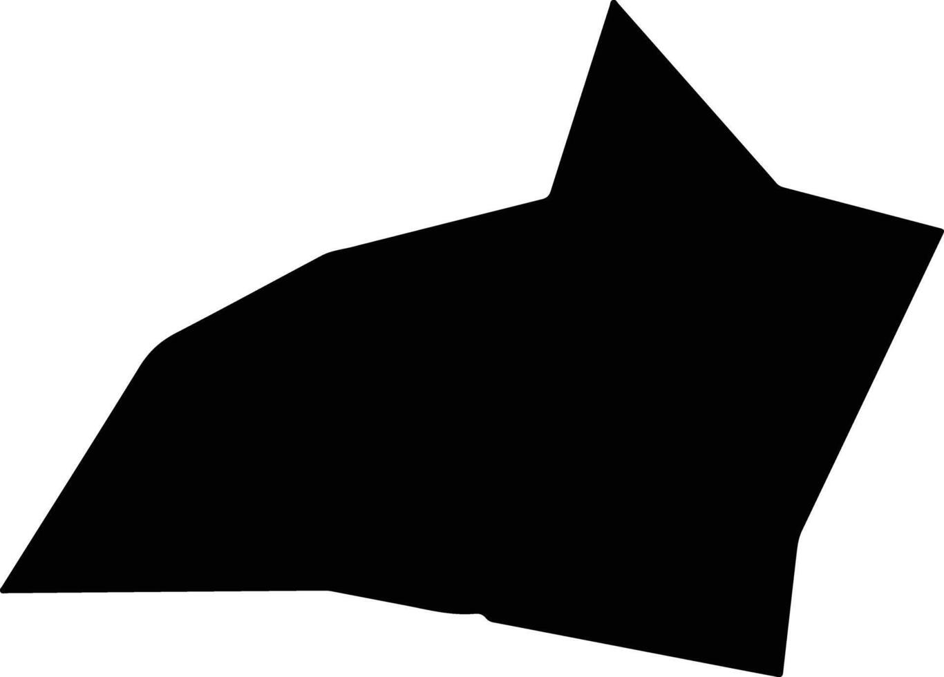 Perivolia Larnakas Cyprus silhouette map vector