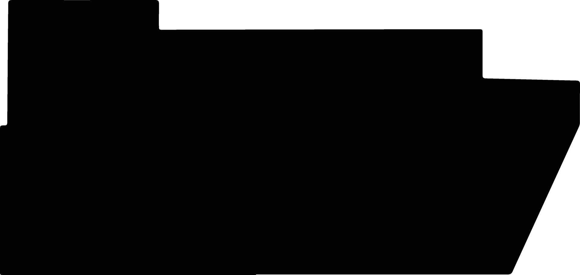 Pershing United States silhouette map vector