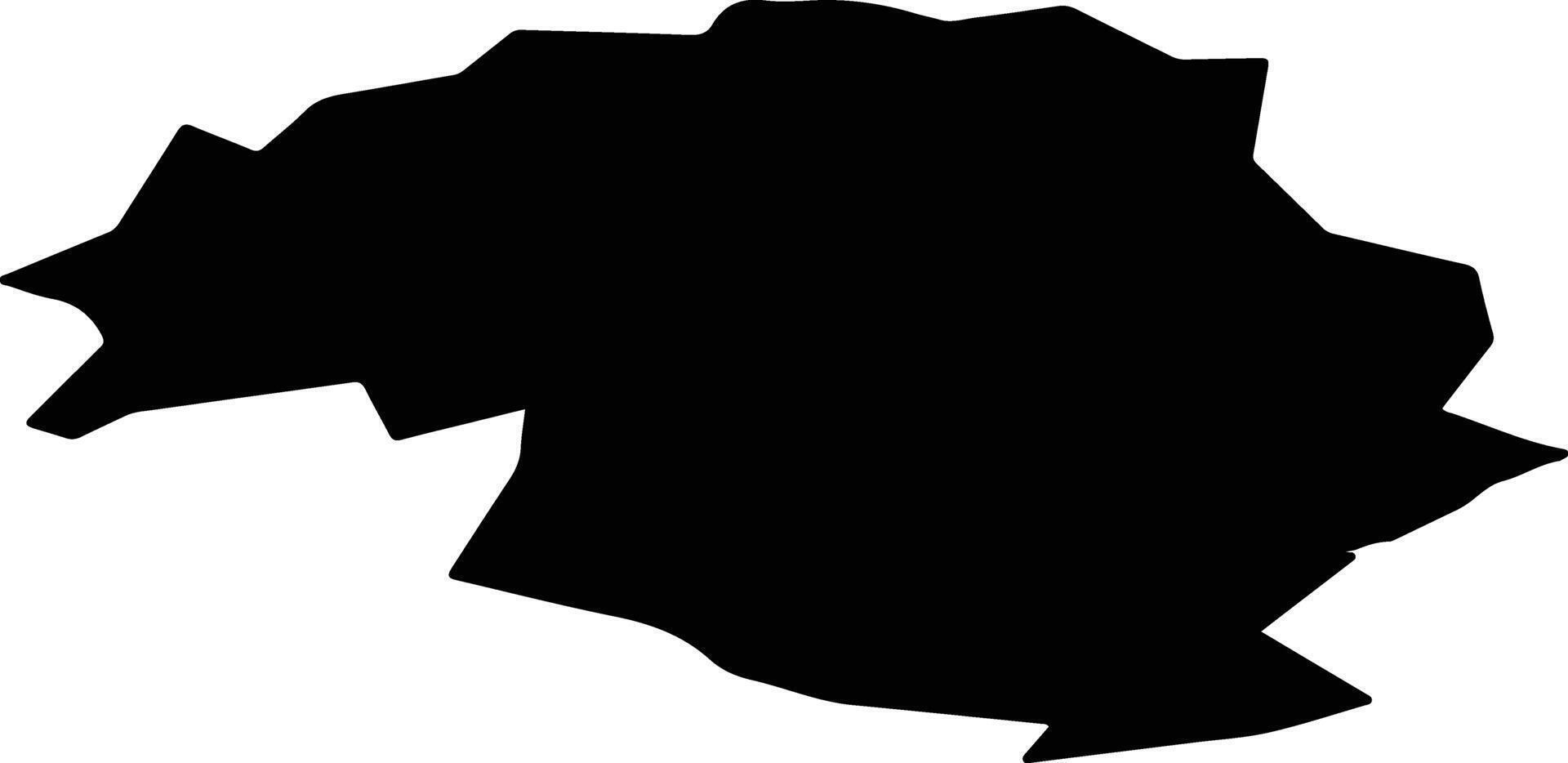 Perth and Kinross United Kingdom silhouette map vector