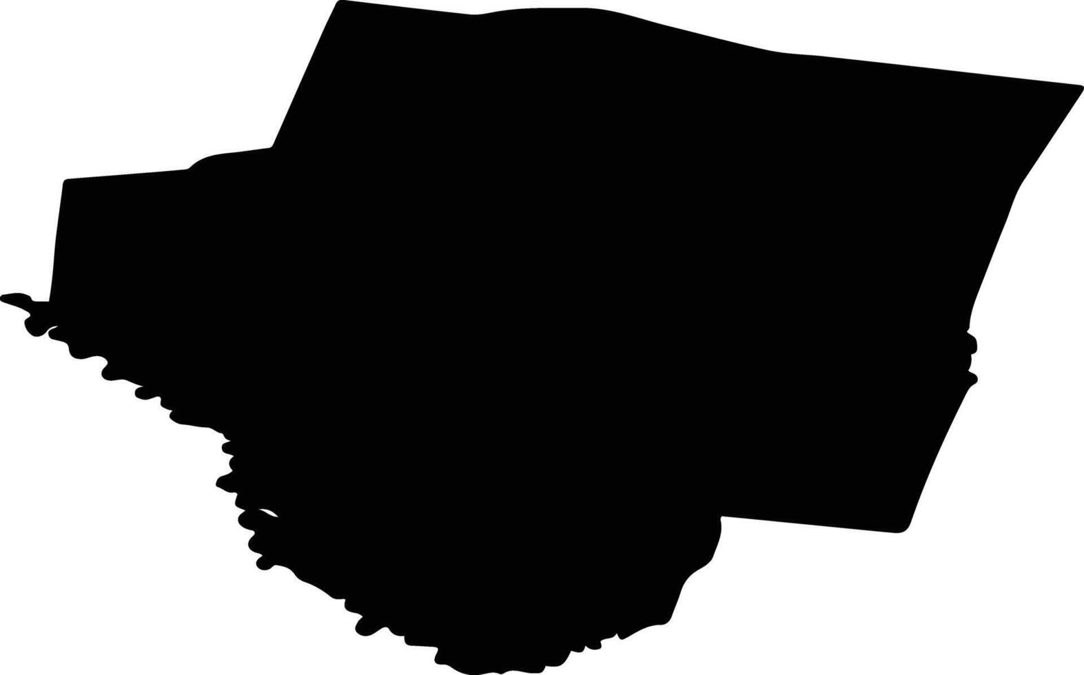 Pervomay region Russia silhouette map vector