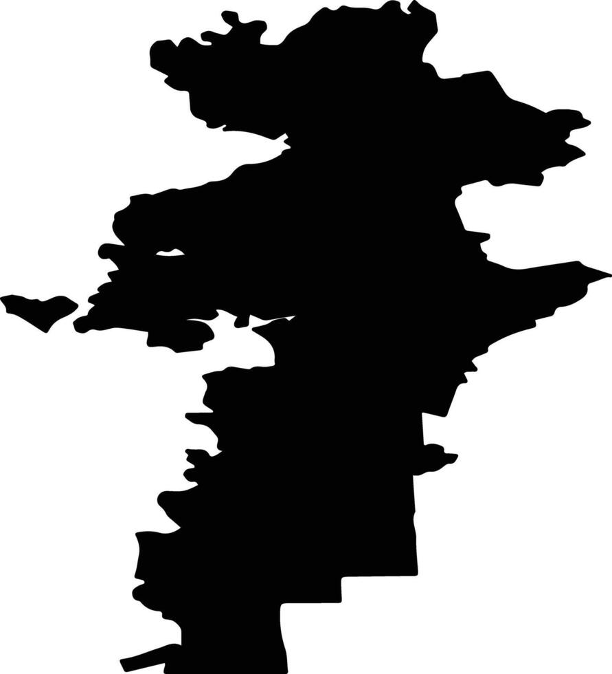 Pervomaysky District Russia silhouette map vector