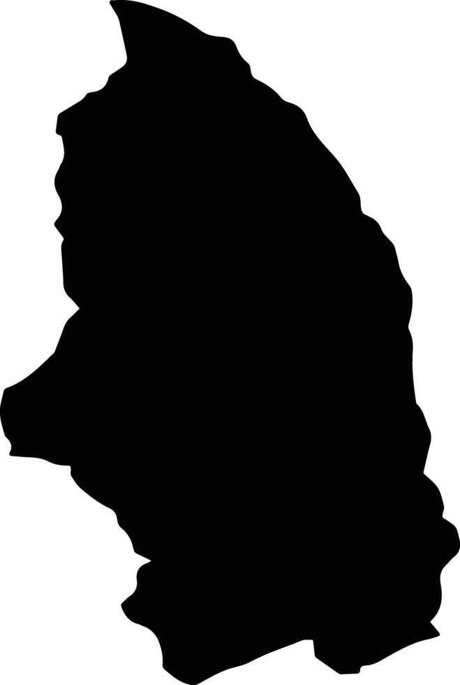 PESCEANA Romania silhouette map vector