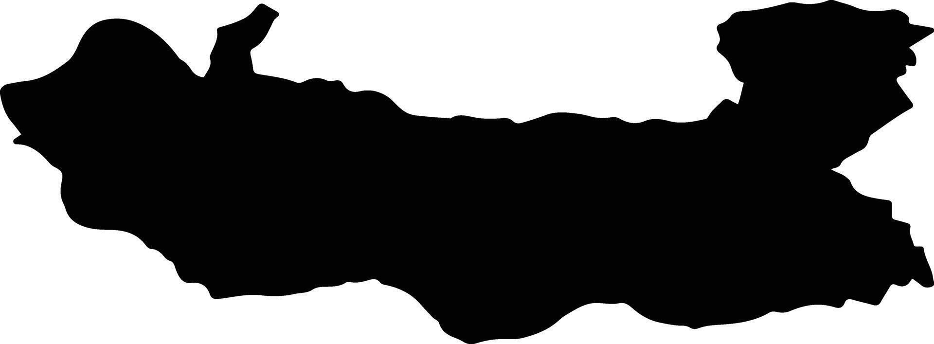 PESTISU MIC Romania silhouette map vector