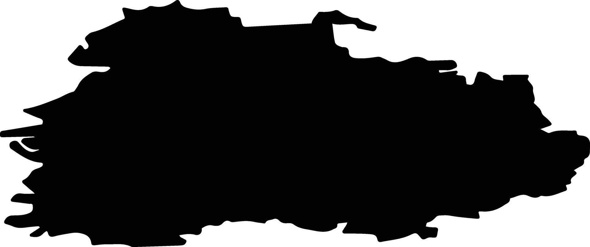 Pestovsky District Russia silhouette map vector