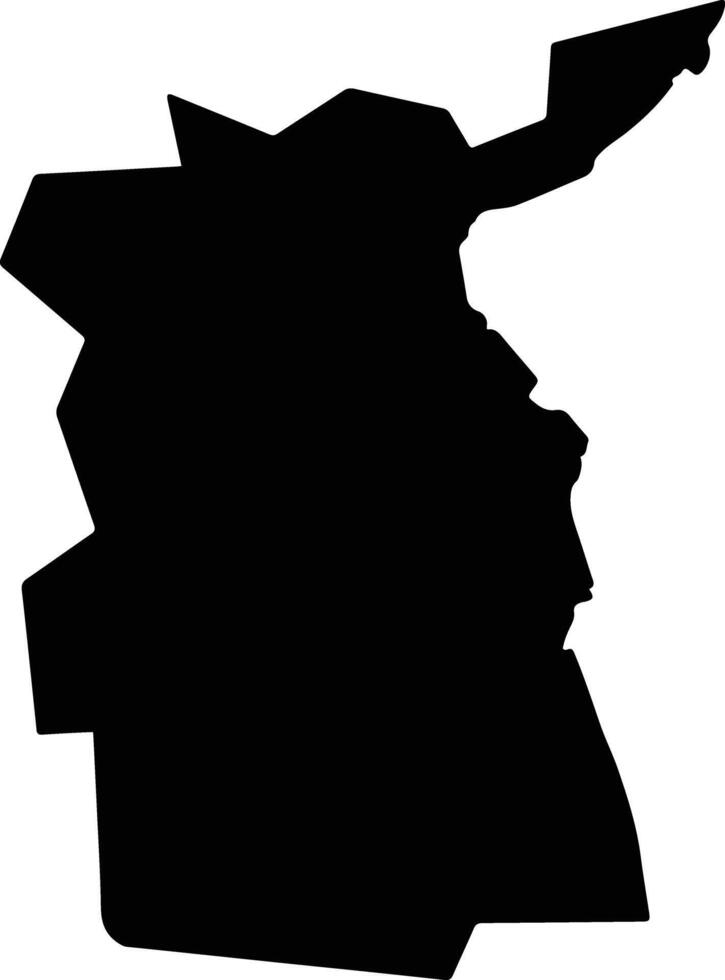 Petah Tiqwa Israel silhouette map vector