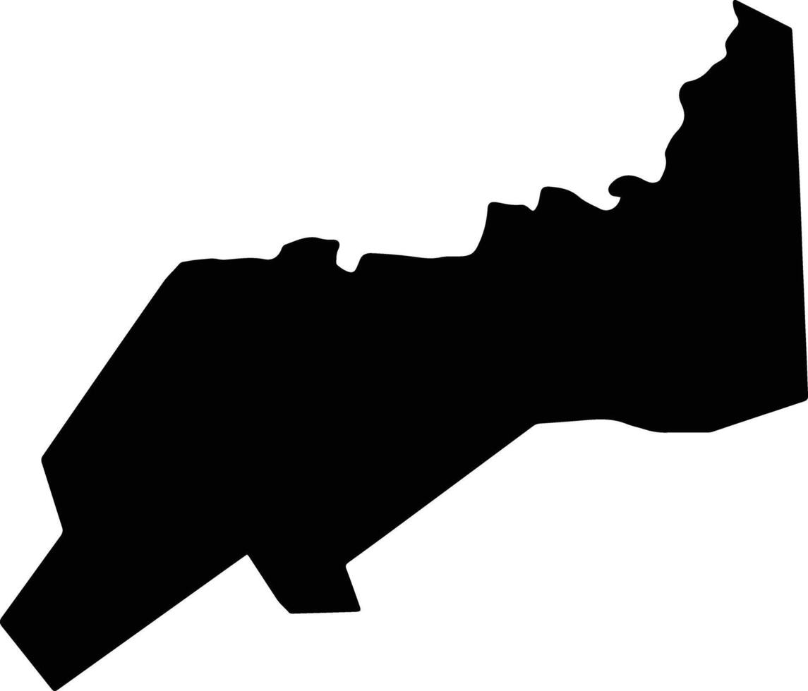 Petoa Honduras silhouette map vector