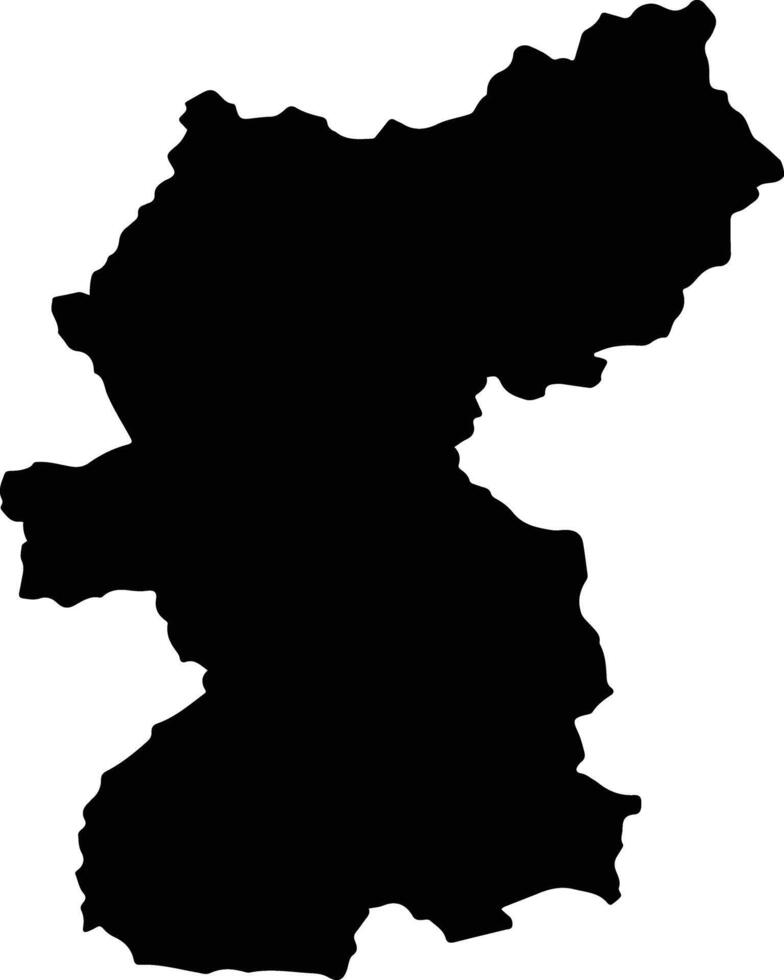 PETRIS Romania silhouette map vector