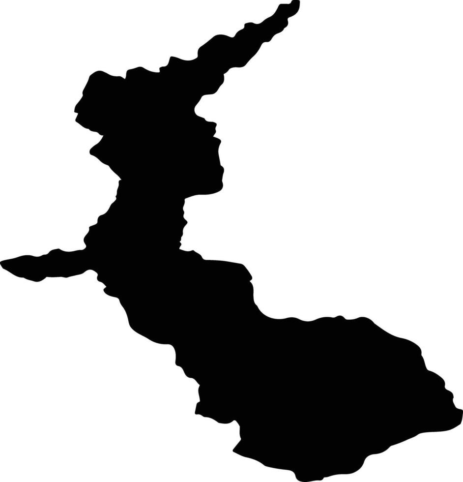 PETROSANI Romania silhouette map vector