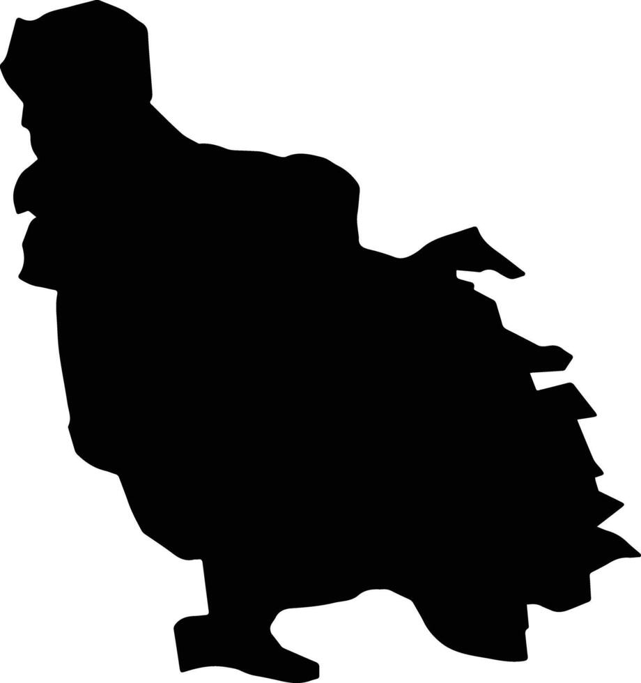 PETRU RARES Romania silhouette map vector