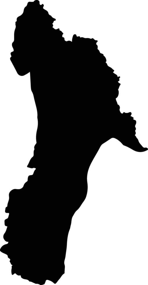 Phakdi Chumphon Thailand silhouette map vector