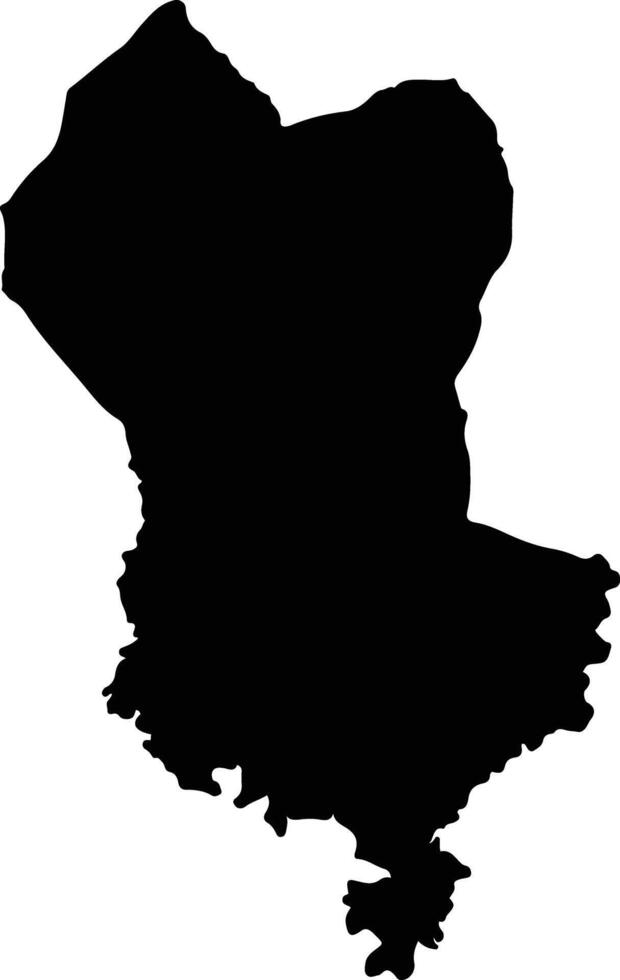 Phana Thailand silhouette map vector