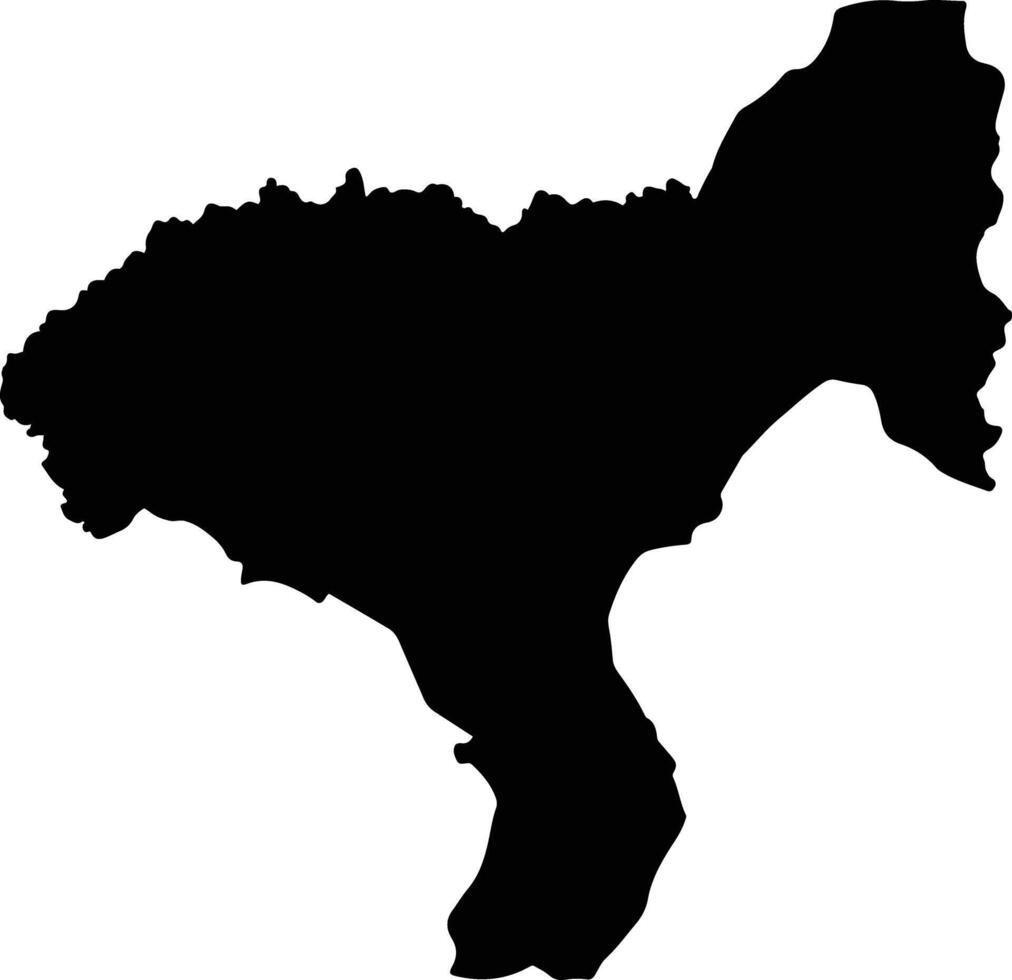 Phang Khon Thailand silhouette map vector
