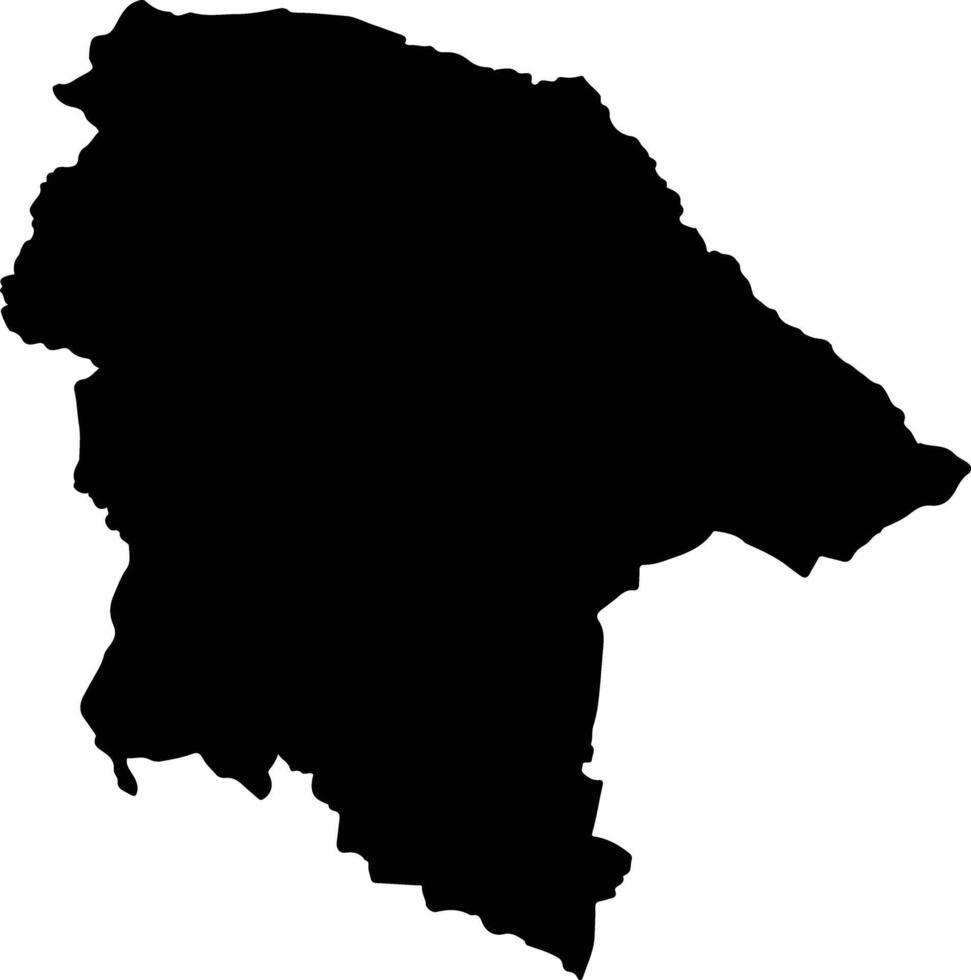 Phanat Nikhom Thailand silhouette map vector