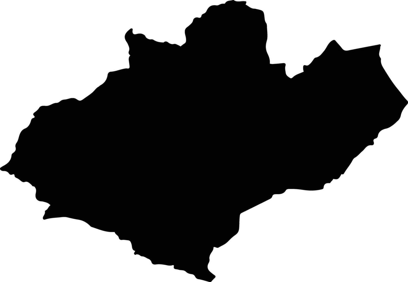 Phayuha Khiri Thailand silhouette map vector
