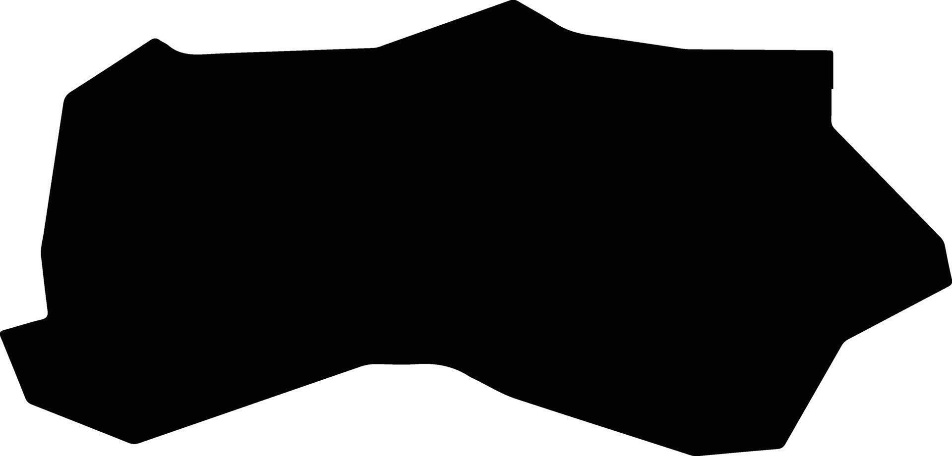 Phihyon North Korea silhouette map vector
