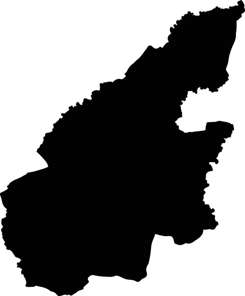 Phimai Thailand silhouette map vector