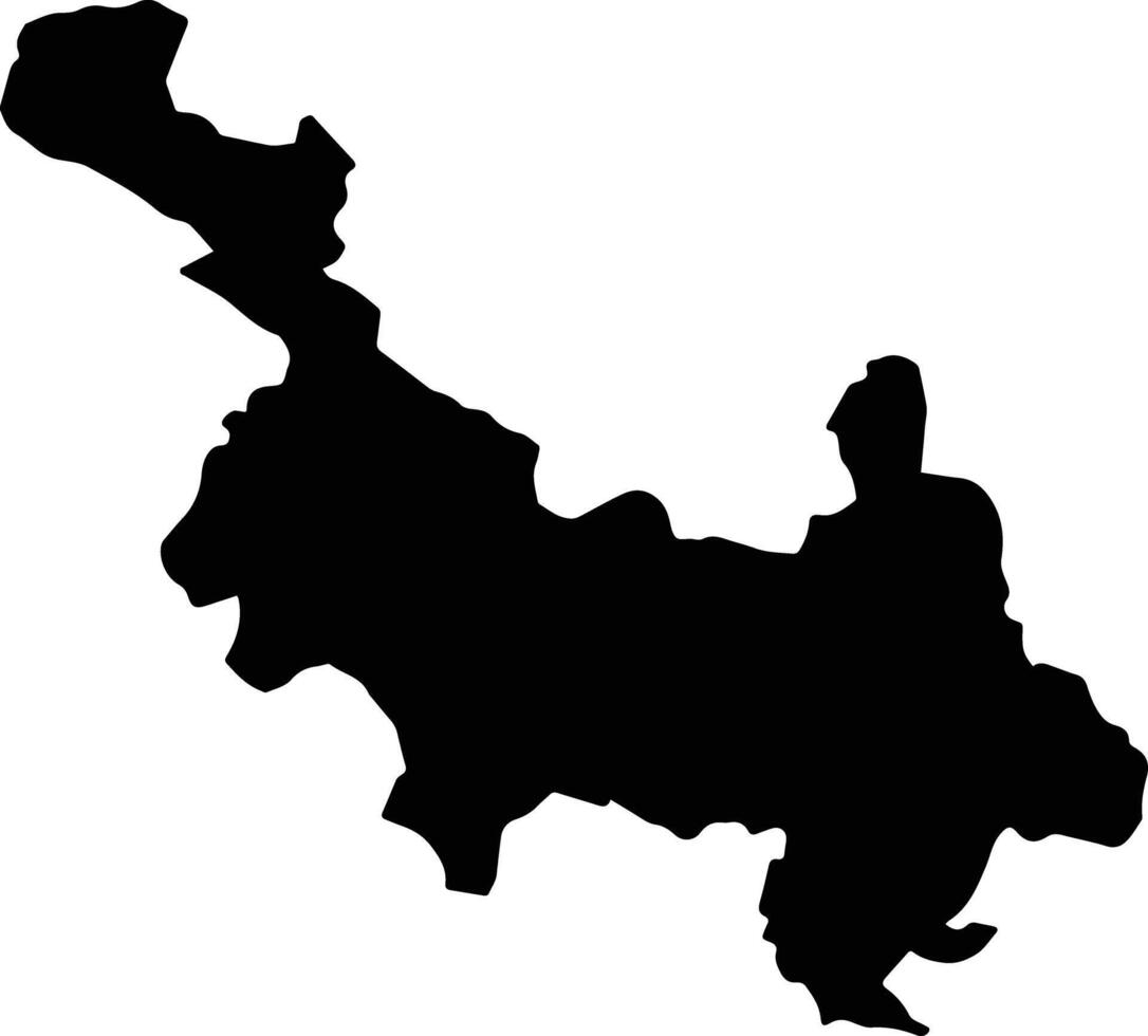 Pho Yen Vietnam silhouette map vector