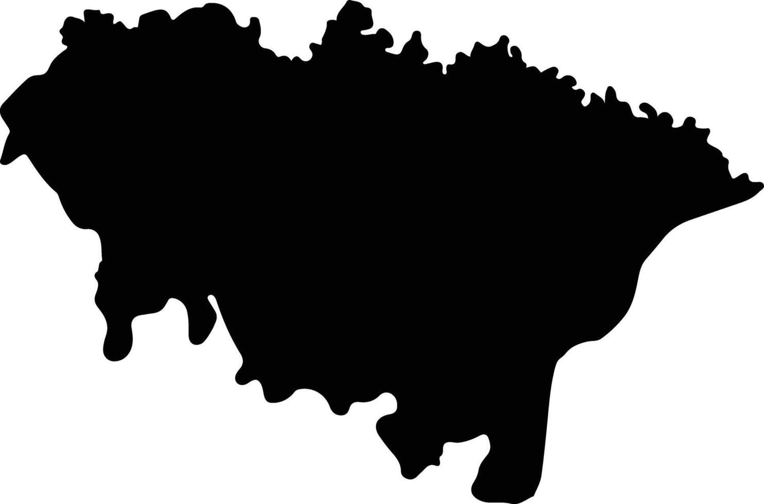 Phon Sai Thailand silhouette map vector